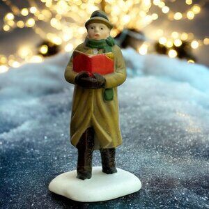 Dept 56 Caroling Thru The City, Man Singing, Loose Figurine -  1991